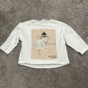 Zara Ballet Long Sleeve Shirt